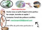 Offre de  prêt entre particulier sans frais en 24h En BELGIQUE  est-il pos